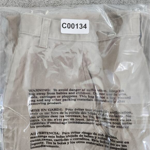 Vintage Riders Pants Womens 16P Tan Khaki High Rise Crop Capri Stretch Cotton - Picture 11 of 11